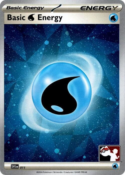 Scarlet & Violet Energy Basic Water Energy [Prize-Pack-Cosmos-Holo] Pokémon card